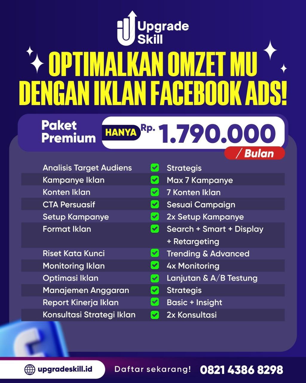 IKLAN FACEBOOK PREMIUM